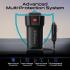 Promate 4-In-1 Multi-Port DC to AC Car Power Inverter with 150W AC Socket, Dual PD30W USB-C Ports, QC18W USB-A Ports, LED Power Indicators, Dedicated AC ON/OFF Button, Charge Protection - Black
